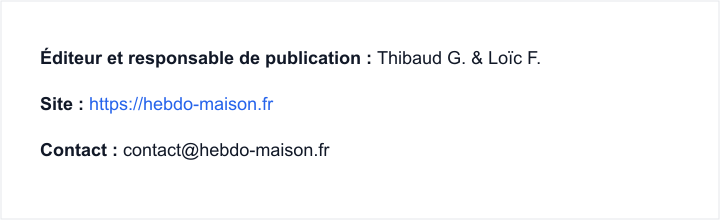 Éditeur, Site, Contact